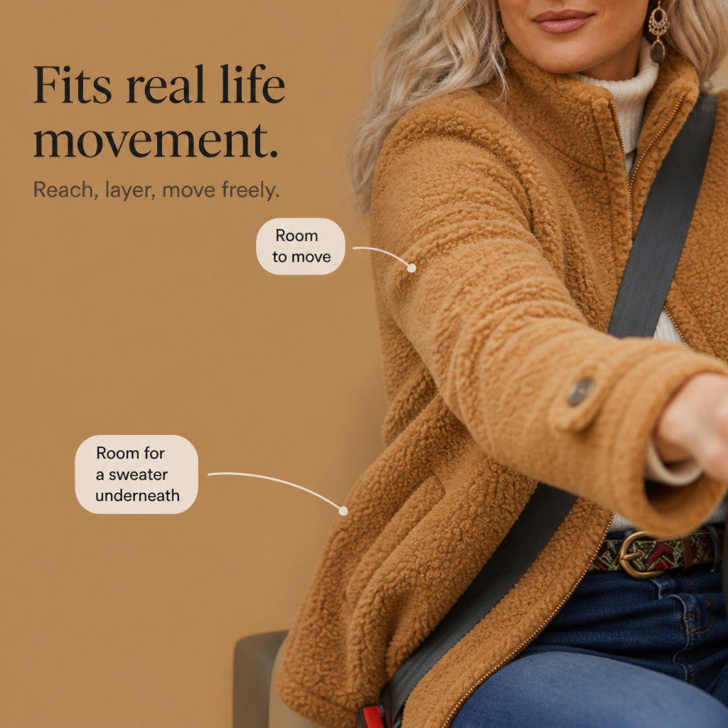 Wrapfield – Sherpa Fleece Stand Collar Zip Jacket