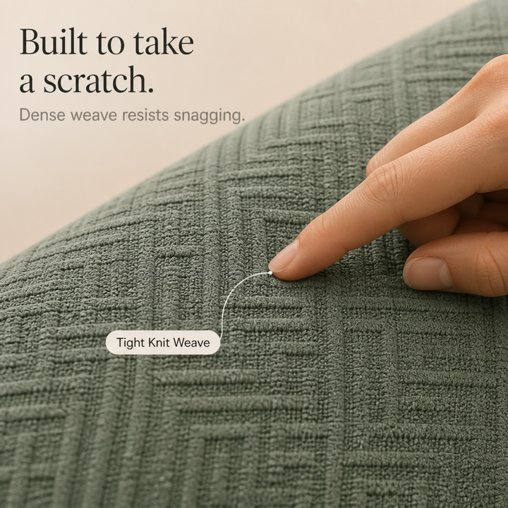 Snugfit – Textured Jacquard Non-Slip Stretch Sofa Slipcover