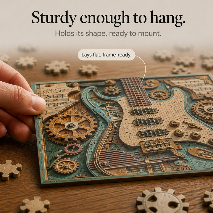 Gearwood – Steampunk Guitar 3D Puzzle
