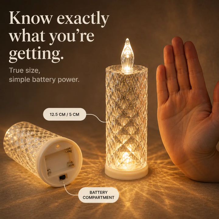 Crystella – Crystal-Look LED Flameless Candle