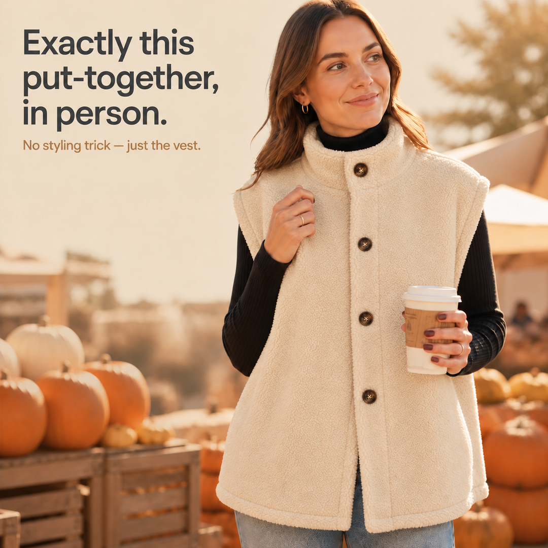 Hearth & Hush – Sherpa Fleece-Look Vest