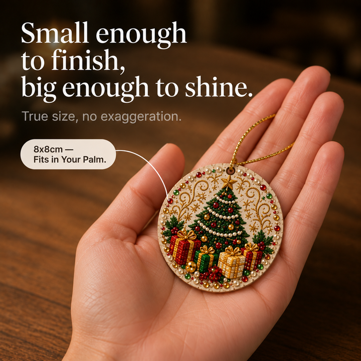Glowbee – Diamond Painting Christmas Ornament Kit (6pcs)