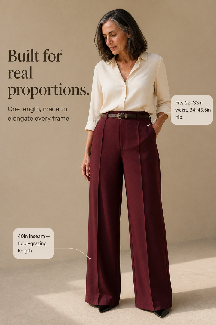 Setwear – High-Waisted Wide-Leg Trousers With Belt