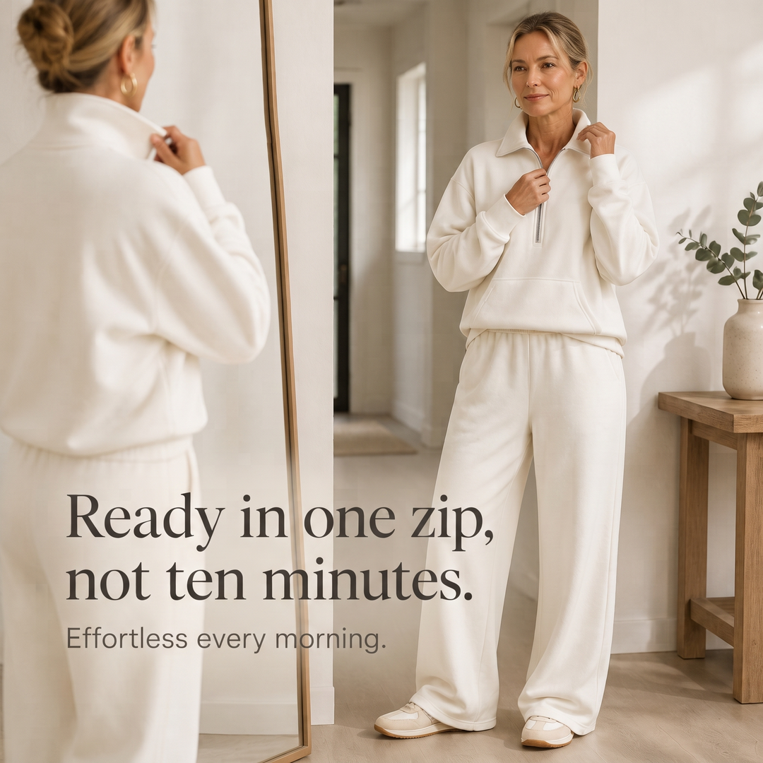 Easolde – Half-Zip Collar Lounge Set