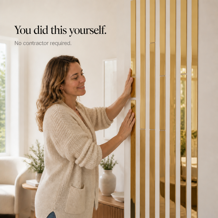 Mirrora – Self-adhesive Mirror-Like Wall Strips (20 pieces)