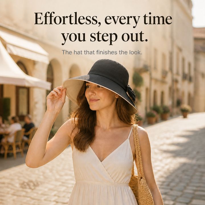Shadewell – Packable Wide-Brim Bow Sun Hat