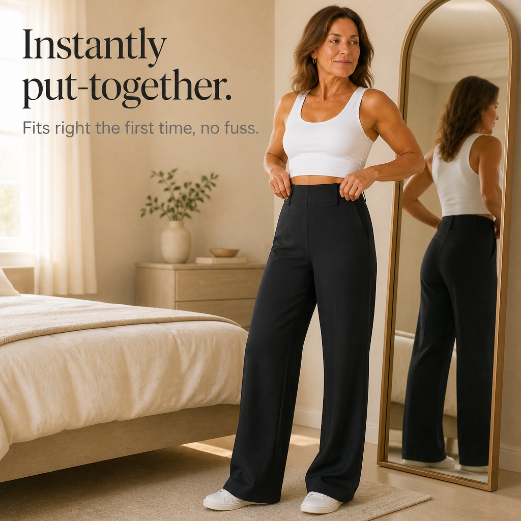 Wearlise – High-Waisted Wide-Leg Trousers