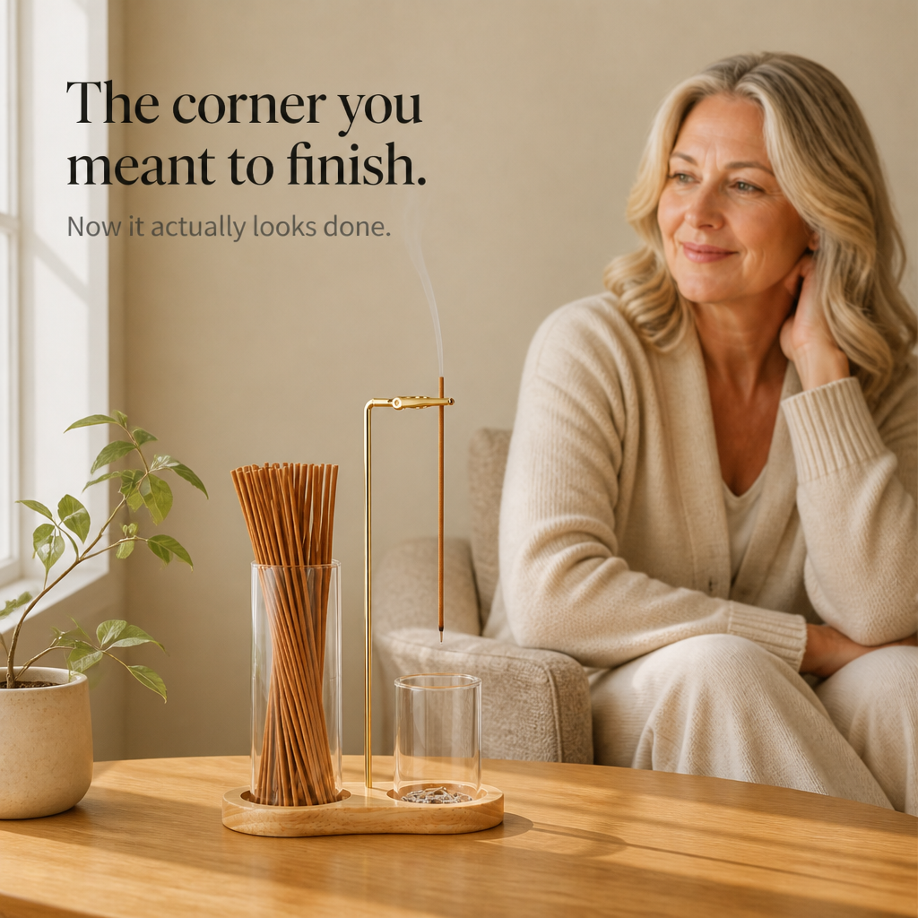 Ashvia – Dual Glass Cup Incense Ash Catcher