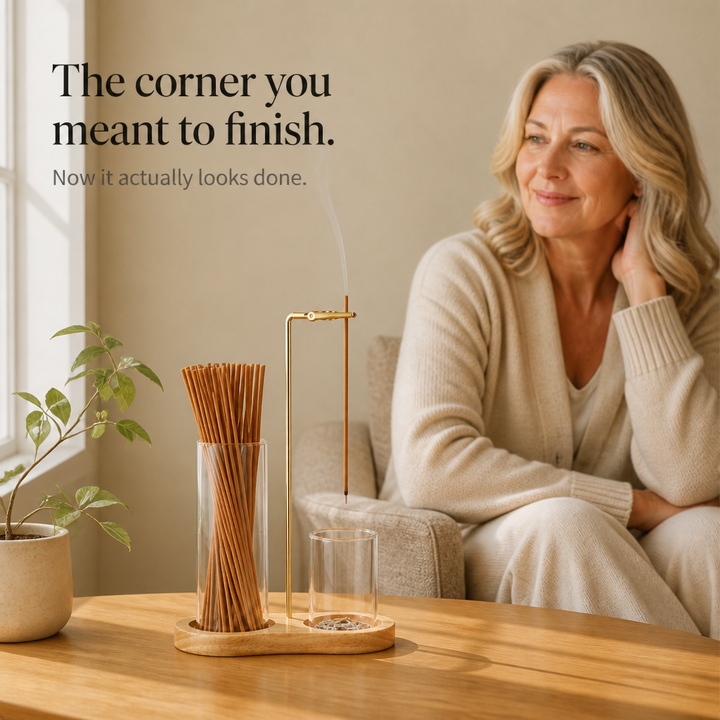 Ashvia – Dual Glass Cup Incense Ash Catcher