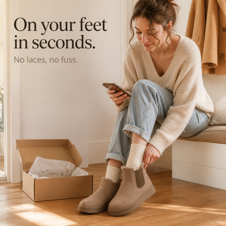 Cozywalk – Fur-Lined Slip-On Winter Boots