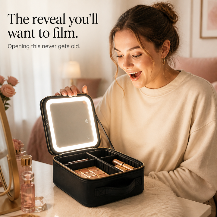 Luminelle – Portable Vanity Case With Lighted Mirror