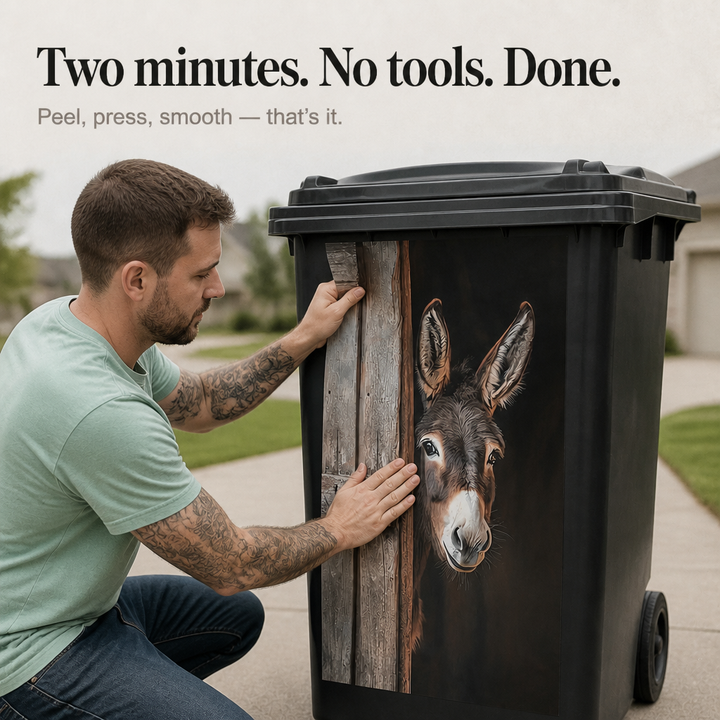 Binbelle – Weatherproof Trash Can Decal