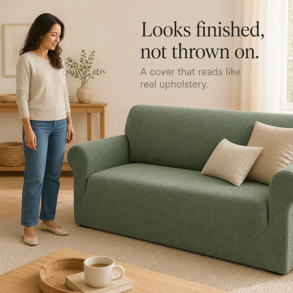 Snugfit – Textured Jacquard Non-Slip Stretch Sofa Slipcover