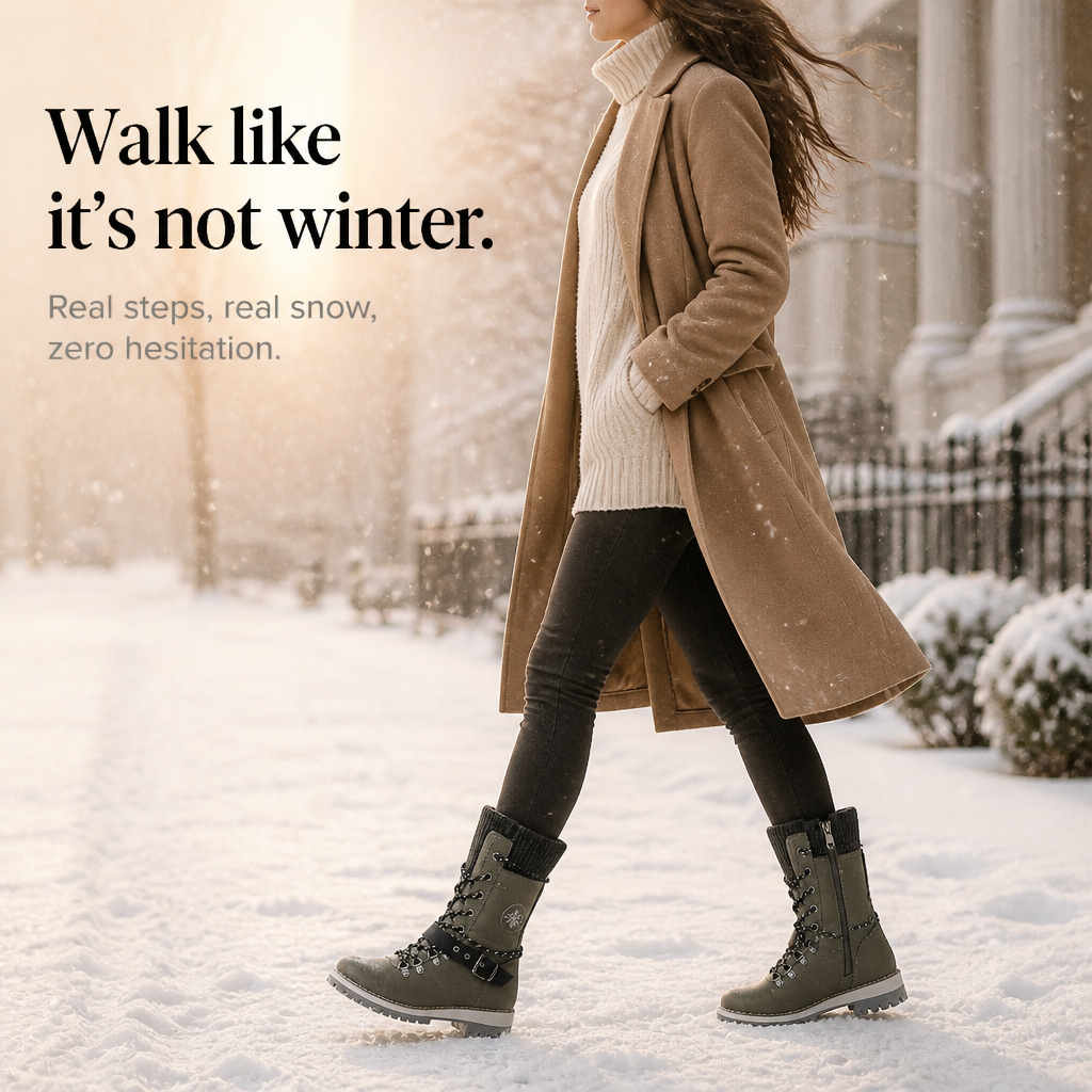 Cozette – Knit-Shaft Wide-Foot Winter Boots