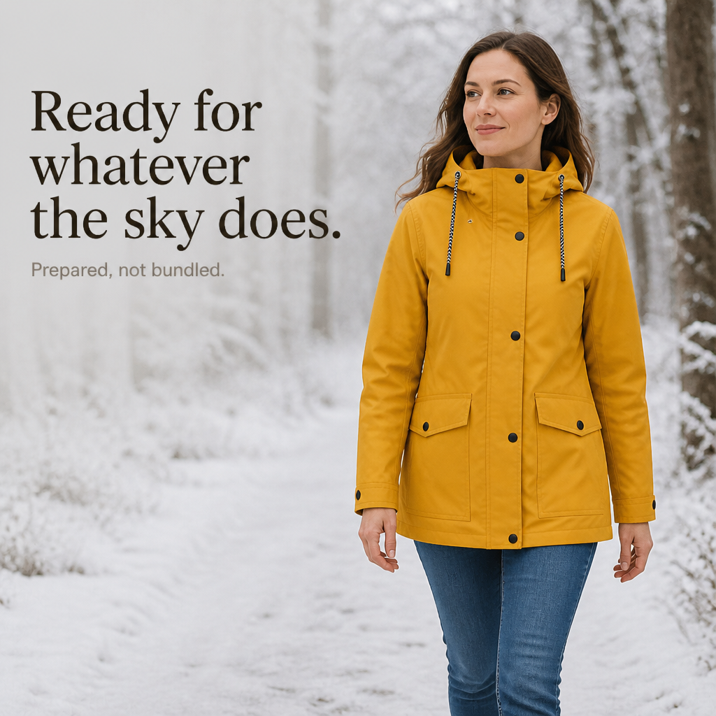 Windloft – Fleece-Lined Look Hooded Windproof Jacket