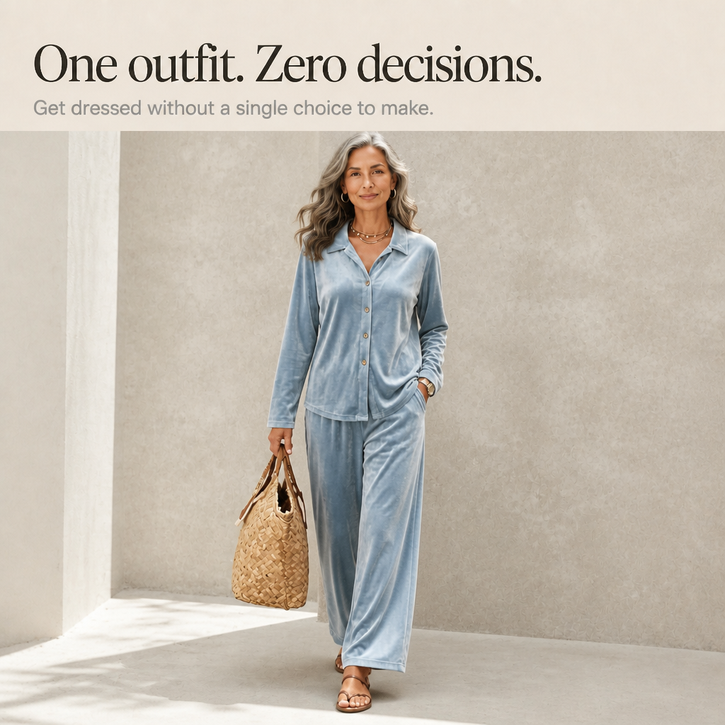 Wearbella – Velvet Wide-Leg Two-Piece Lounge Set