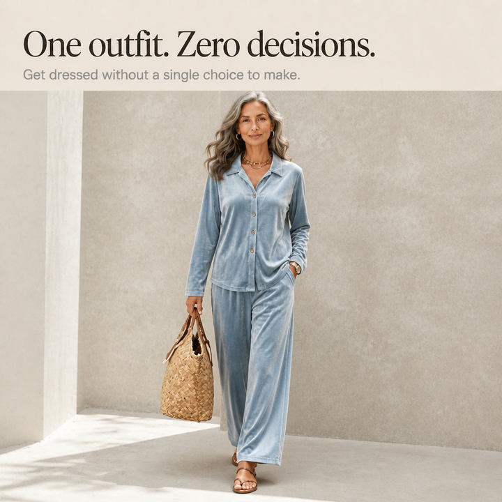 Wearbella – Velvet Wide-Leg Two-Piece Lounge Set