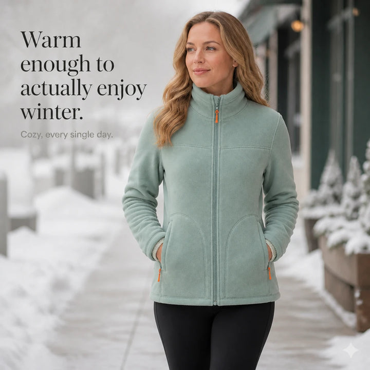 Velora – Zip-Up Fleece Winter Jacket