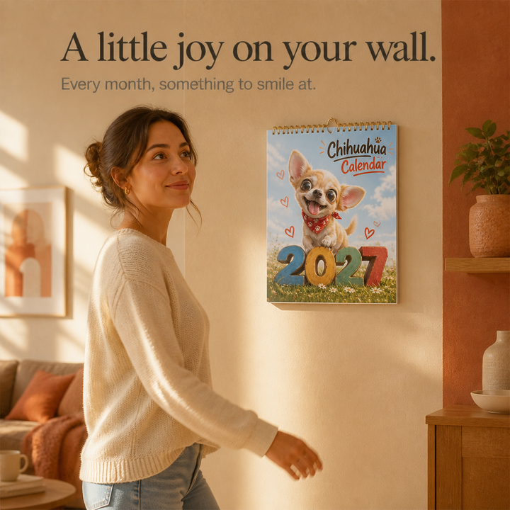 Chihuaholiday – 2027 Chihuahua Wall Calendar