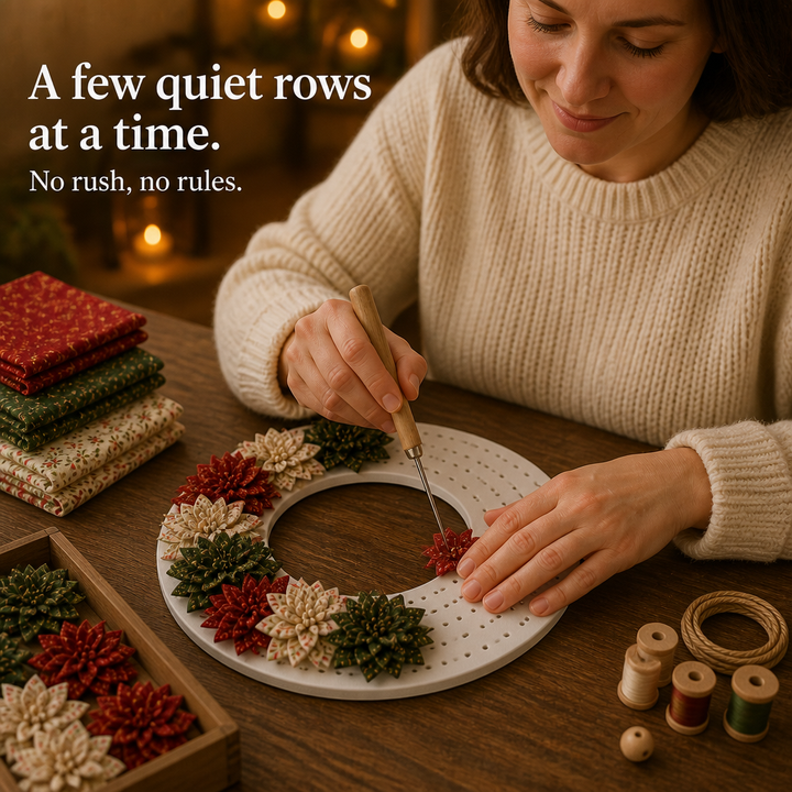 Foldera – No-Sew Poke Fabric Wreath Kit
