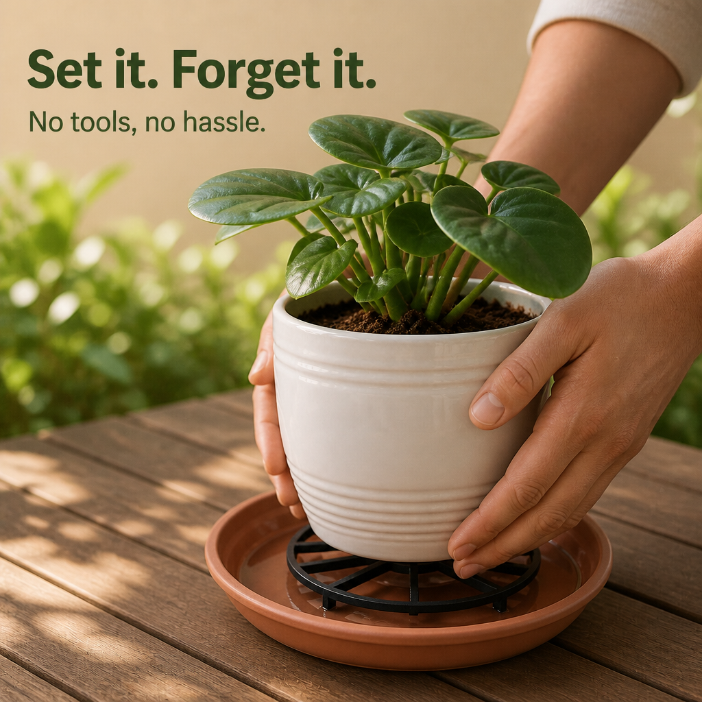 RootRise – Reinforced Open-Grid Planter Riser (2Pcs)