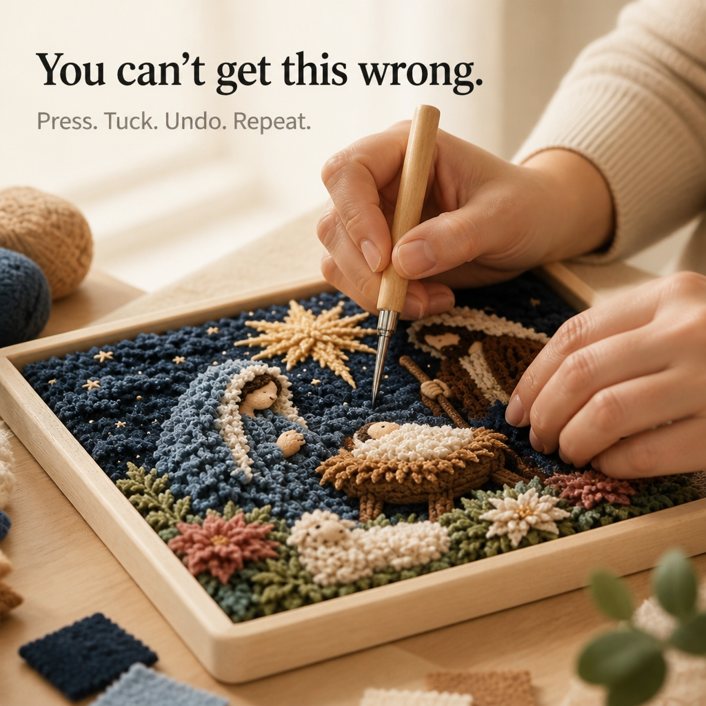 Faithtuck – Shepherd 3D Fabric Poke Art Kit