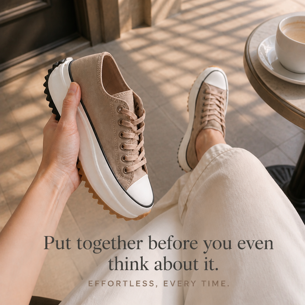 Bettina – Platform Lace-Up Sneakers