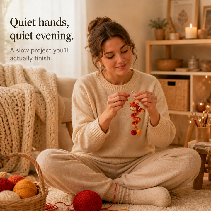Dracora – Spiral Dragon Crochet Ornament Kit