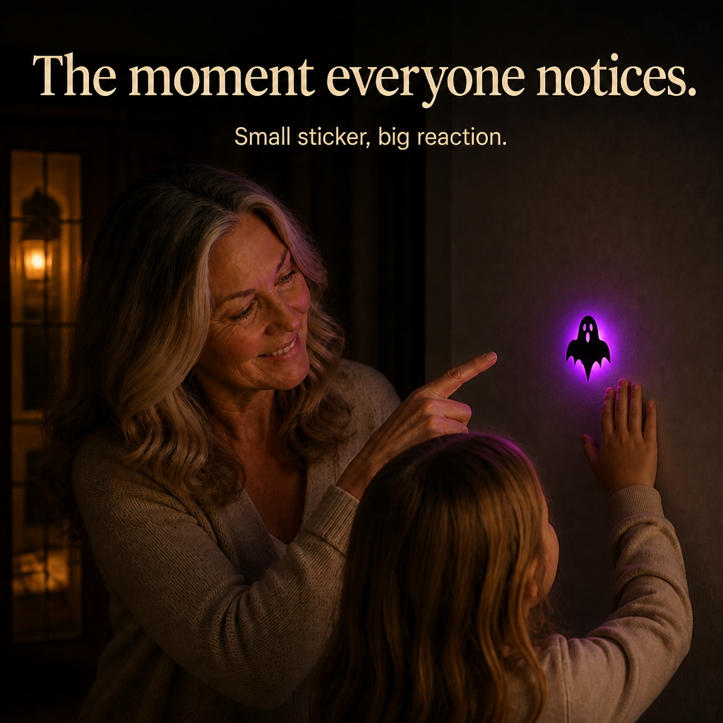 Glowmery – Light-Up Halloween Silhouette Wall Decal