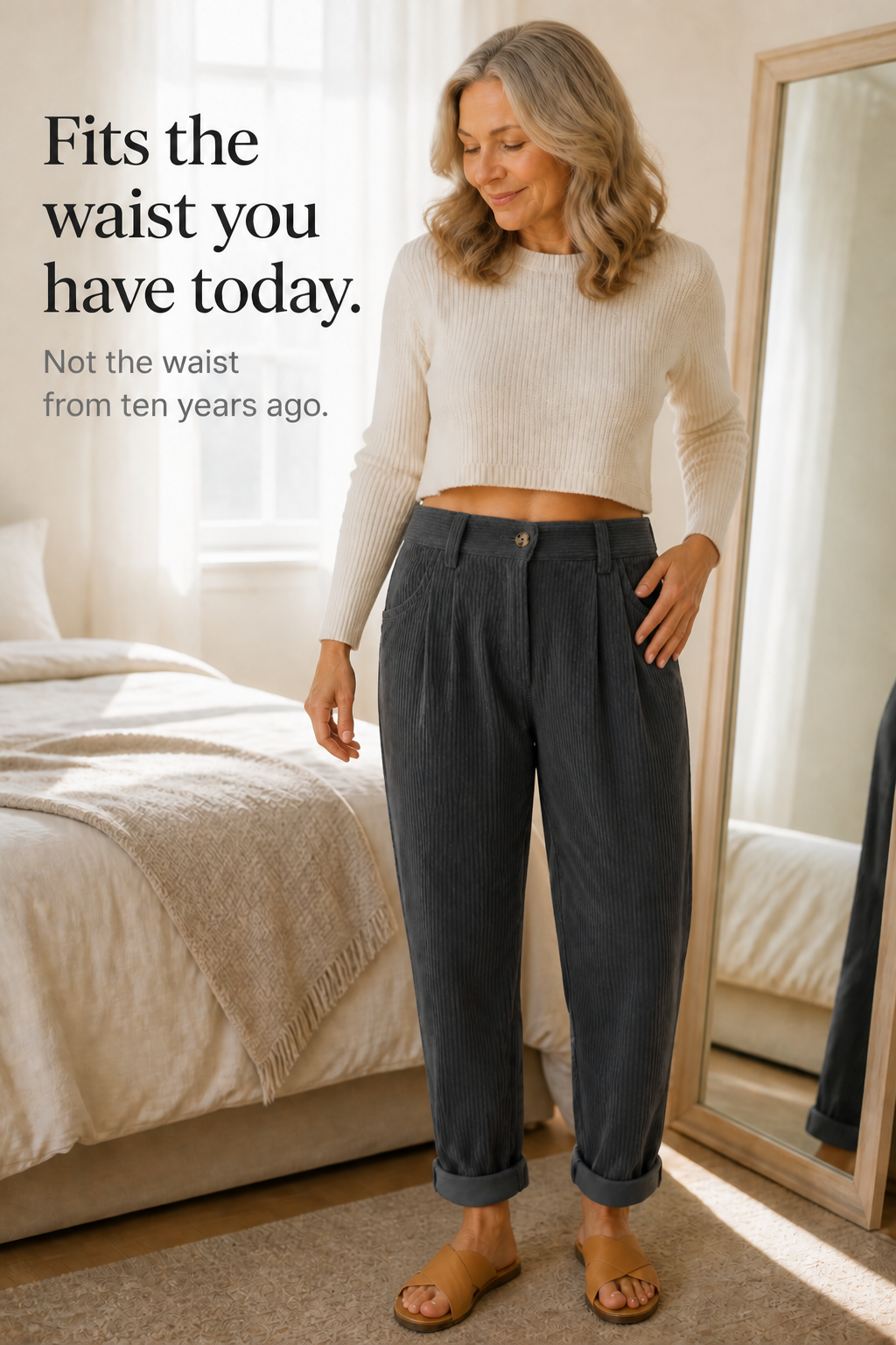 Linelle – Pleated High-Waisted Wide-Leg Trousers