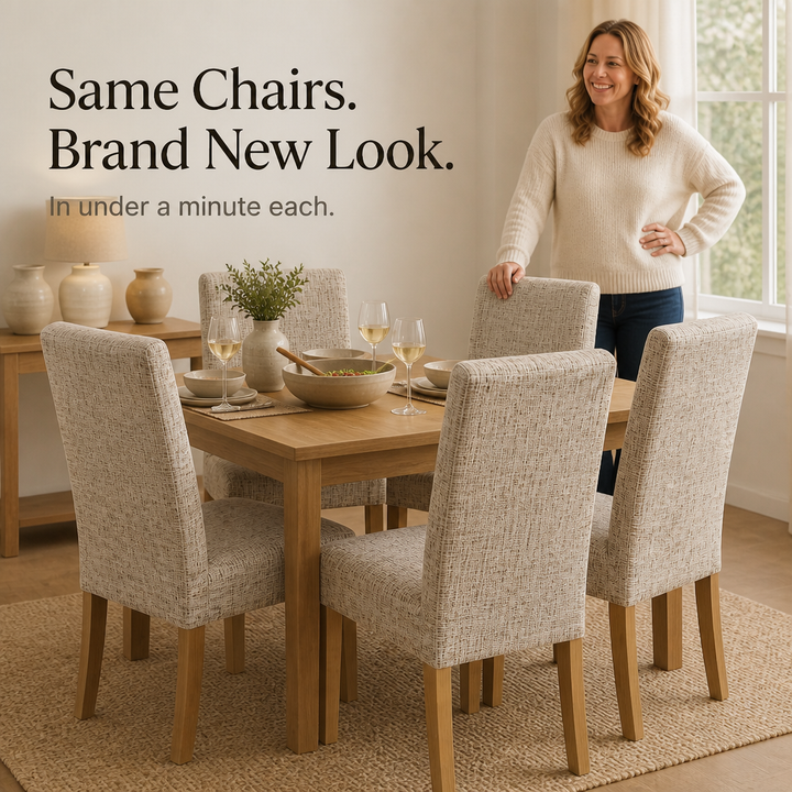 Snugback – Plaid Stretch Dining Chair Cover