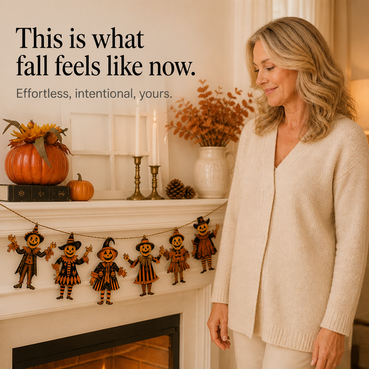 Mayfield Manor – Waterproof Wood Pumpkin Character Banner