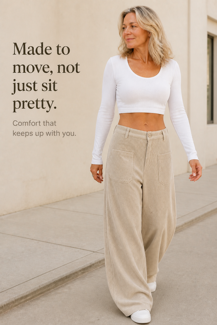 Wearbella – Wide-Leg Relaxed Pocket Trousers