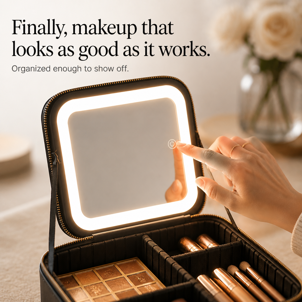 Luminelle – Portable Vanity Case With Lighted Mirror