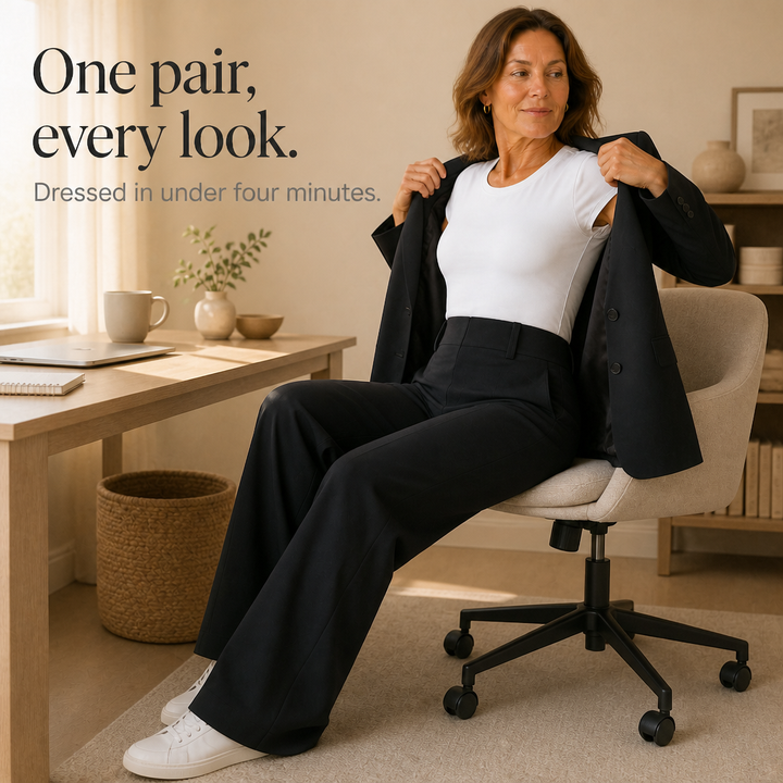 Wearlise – High-Waisted Wide-Leg Trousers