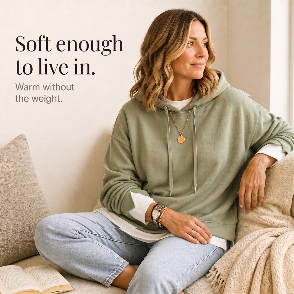 Layerlyn – Layered Two-Tone Hem Hoodie