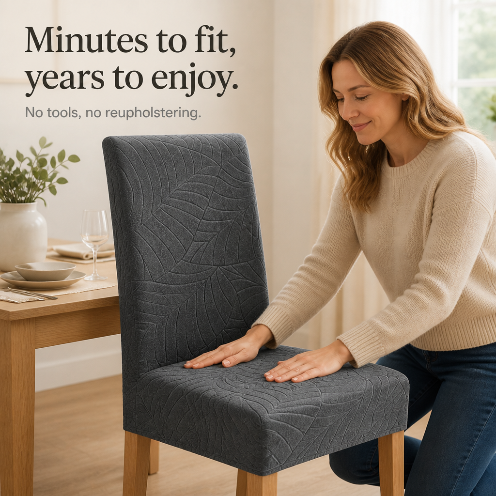 Velvella – Stretch Velvet Dining Chair Covers
