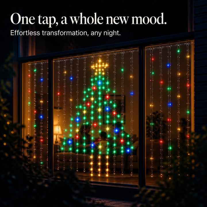 Glowveil – App-Controlled LED Curtain Lights
