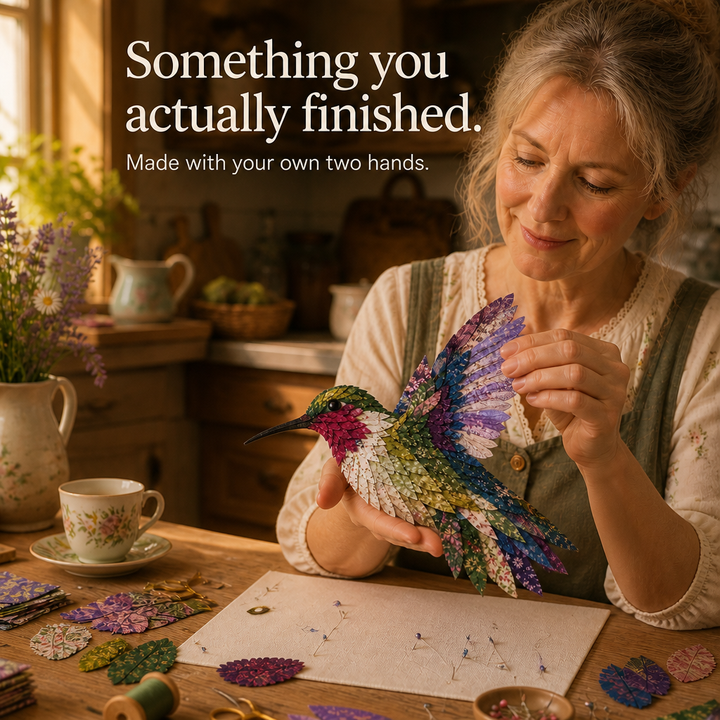 Wingmend – 3D Fabric Patchwork Hummingbird Craft Kit