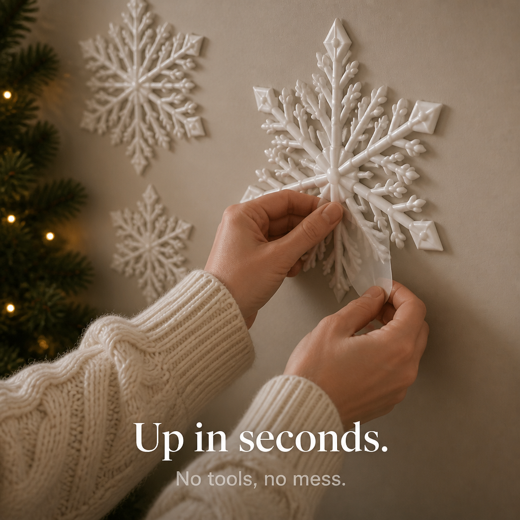 Glowflake – 3D Glow Snowflake Wall Stickers