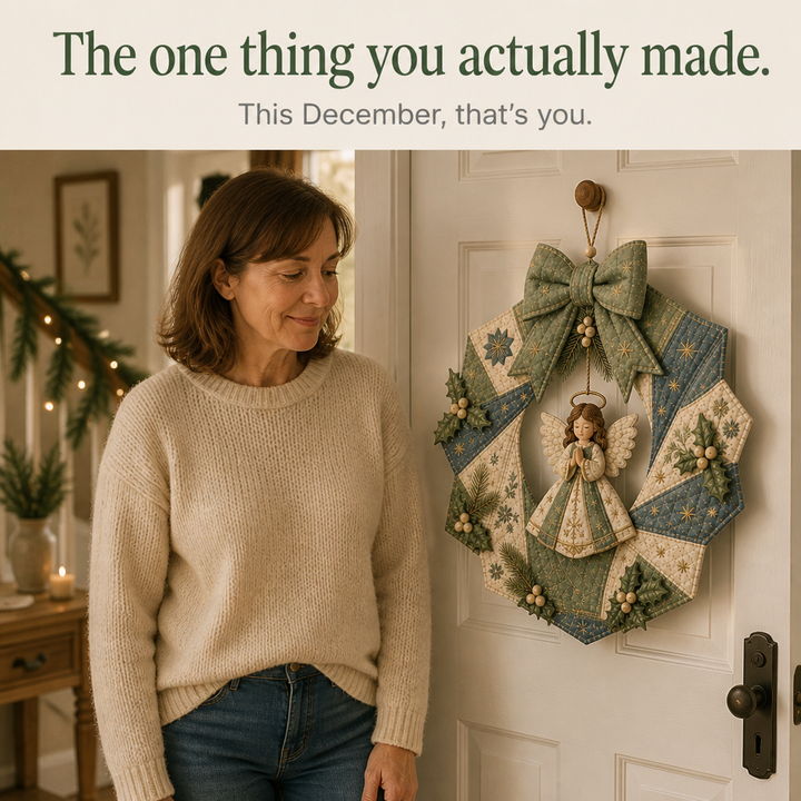 Tuckwreath – No-Sew Quilted Fabric Wreath Kit