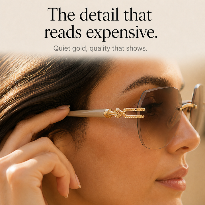 Rimlyn – Rimless Oversized Tinted Sunglasses