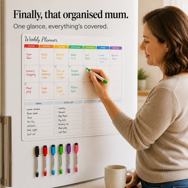 Fridgekeeper – Three-Board Magnetic Fridge Calendar Set