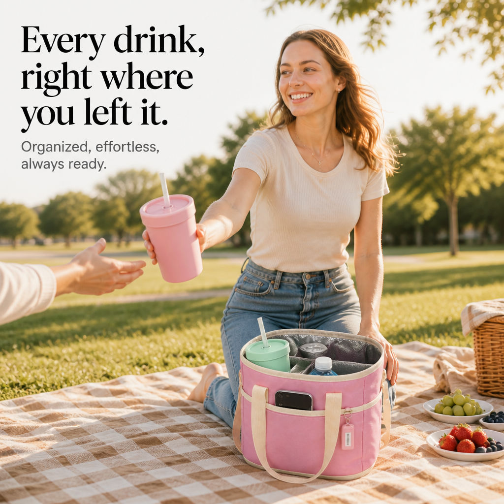 Tripcarry - Family Size 4-Compartment Drink Bag