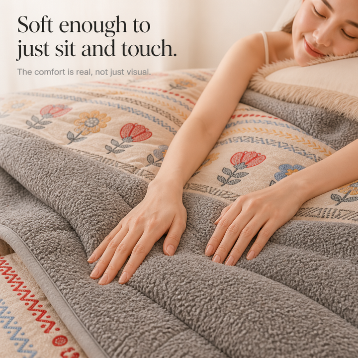 Lambcloud – Double-Sided Lamb Fleece Milk Velvet Quilt