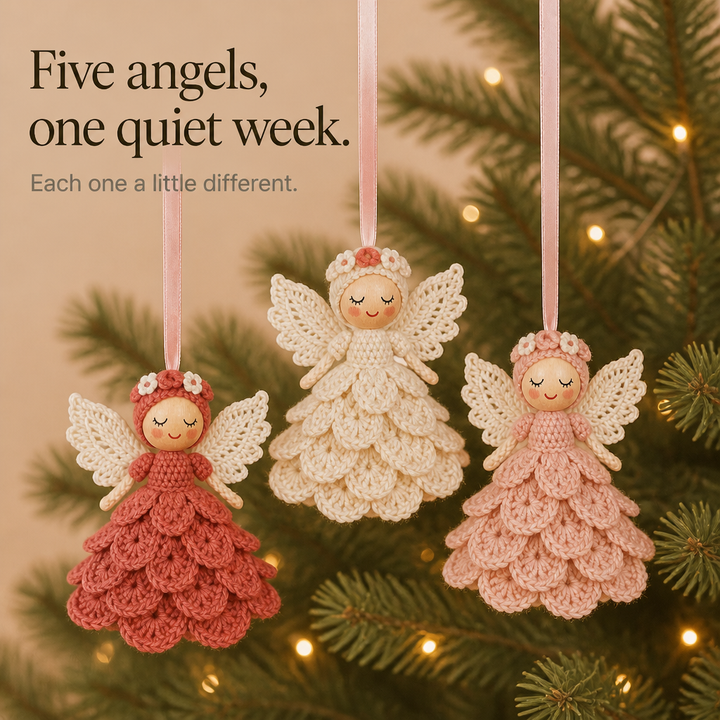 Angelmade – Beginner Crochet Angel Ornament Kit