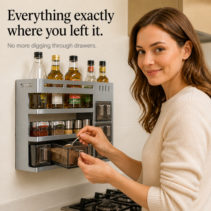 Drynest – Anti-Rust Sealed Sliding Drawer Wall Rack