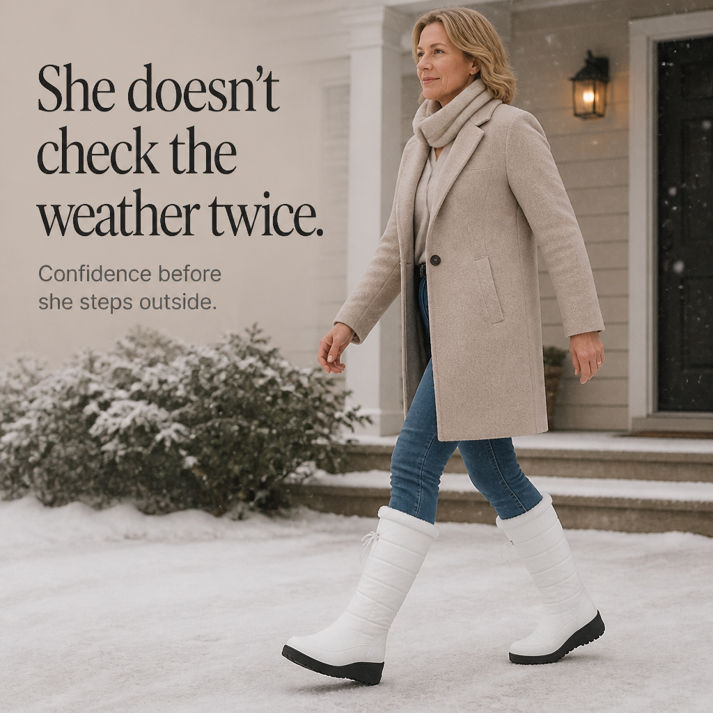 Calevra – Drawstring Over-The-Knee Quilted Snow Boots
