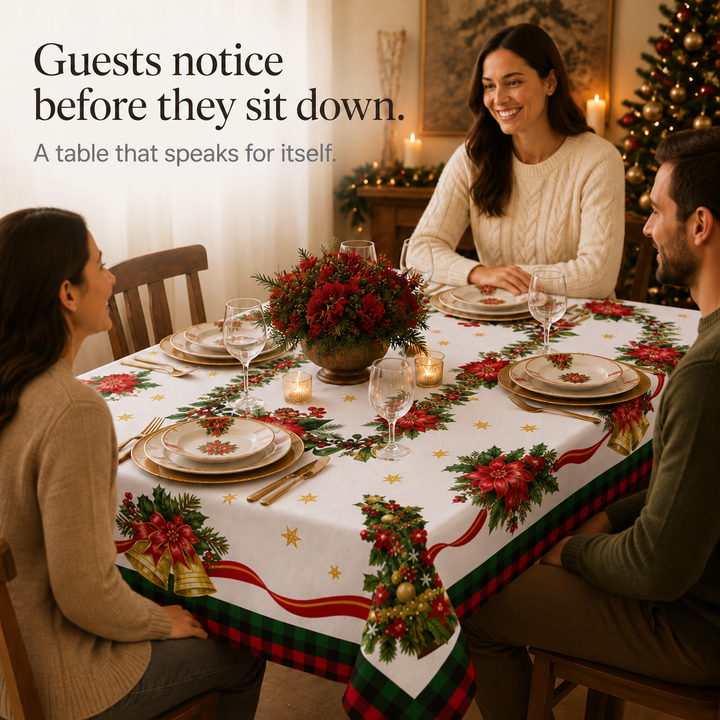 Evermerry – Christmas Print Polyester Tablecloth