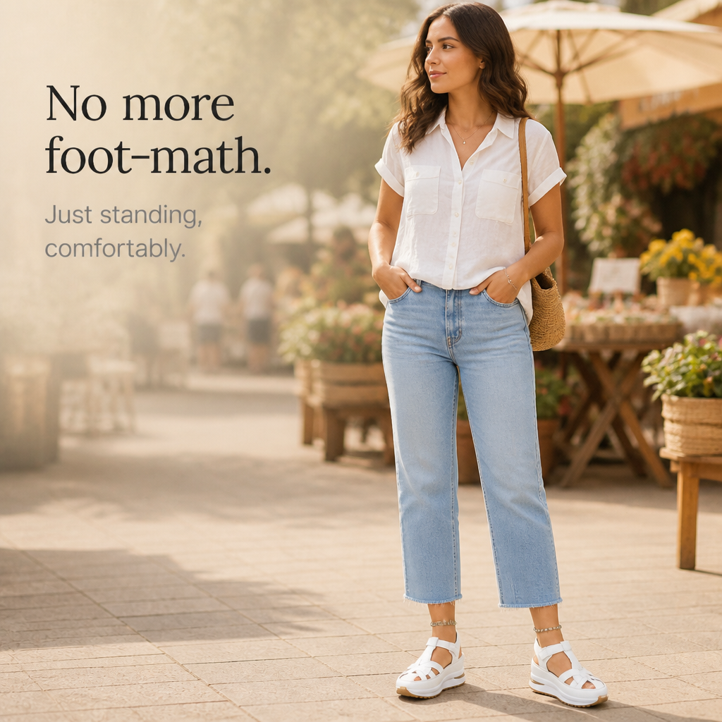 Velora – Closed-toe cage platform sandals with ankle strap